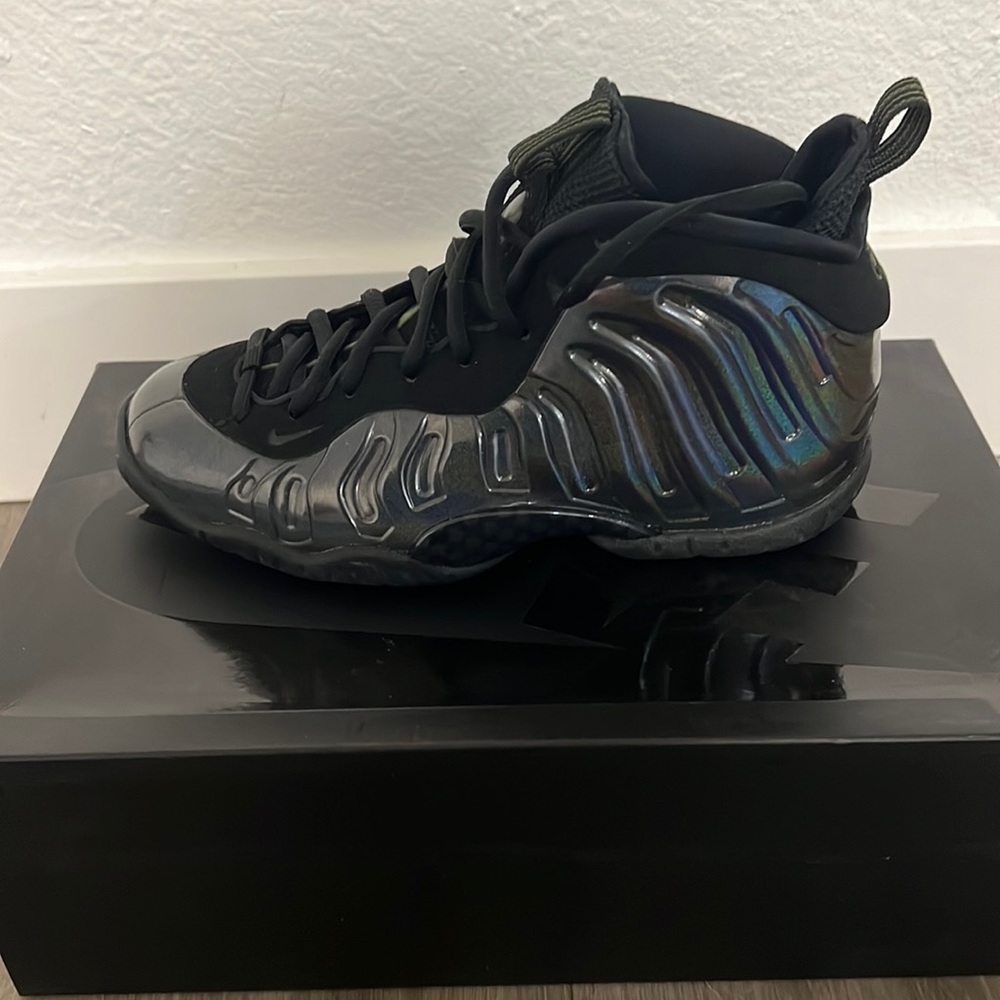 Nike iridescent foams brand new with box in pristine condition
